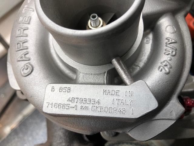 Foto 4 Turbo Alfa Romeo 1.9 M.724.19 140/150CV -- 716665.